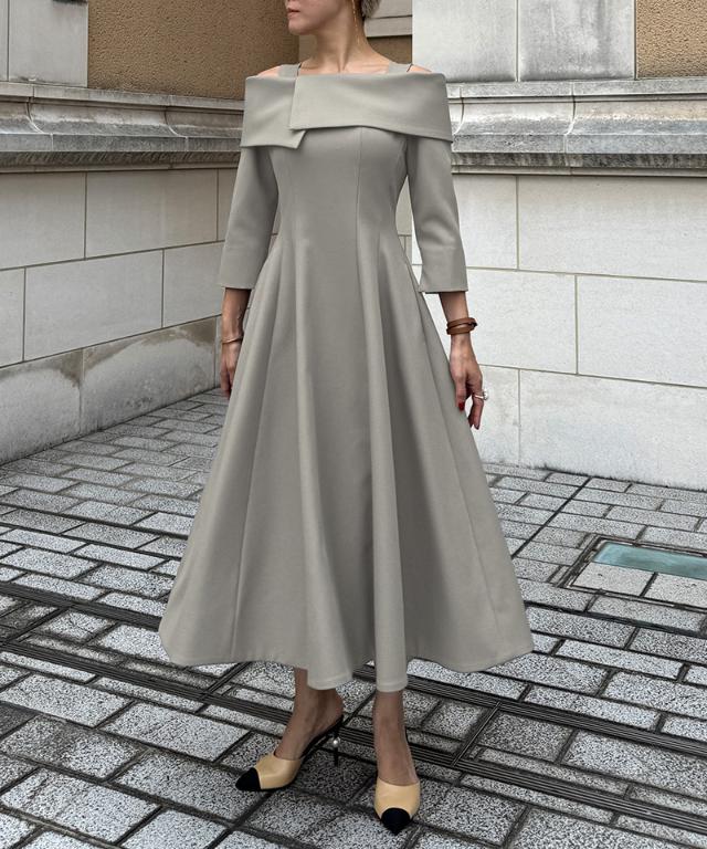 オフショルワンピース（静電・帯電防止生地）_sty25aw-op16