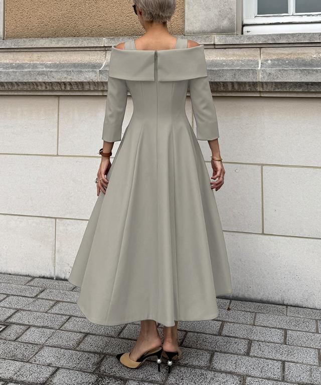 オフショルワンピース（静電・帯電防止生地）_sty25aw-op16