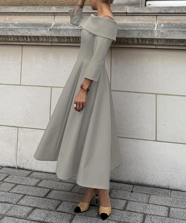 オフショルワンピース（静電・帯電防止生地）_sty25aw-op16