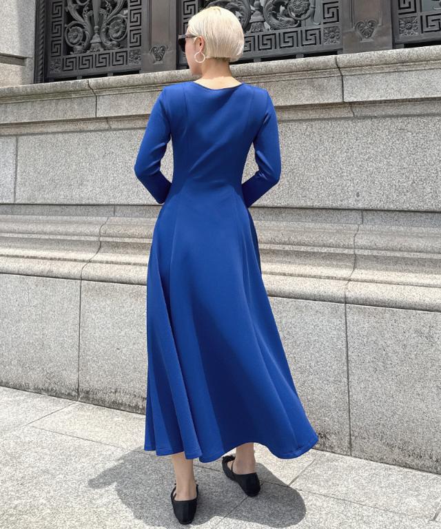 フレンチ美シルエットとろみスリーブワンピース_sty25aw-op43