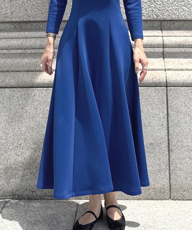 フレンチ美シルエットとろみスリーブワンピース_sty25aw-op43