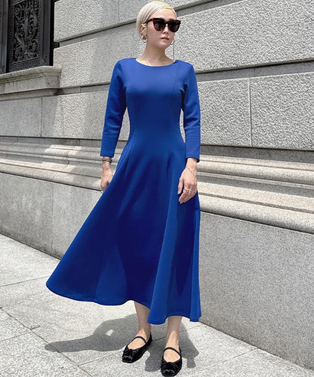 フレンチ美シルエットとろみスリーブワンピース_sty25aw-op43