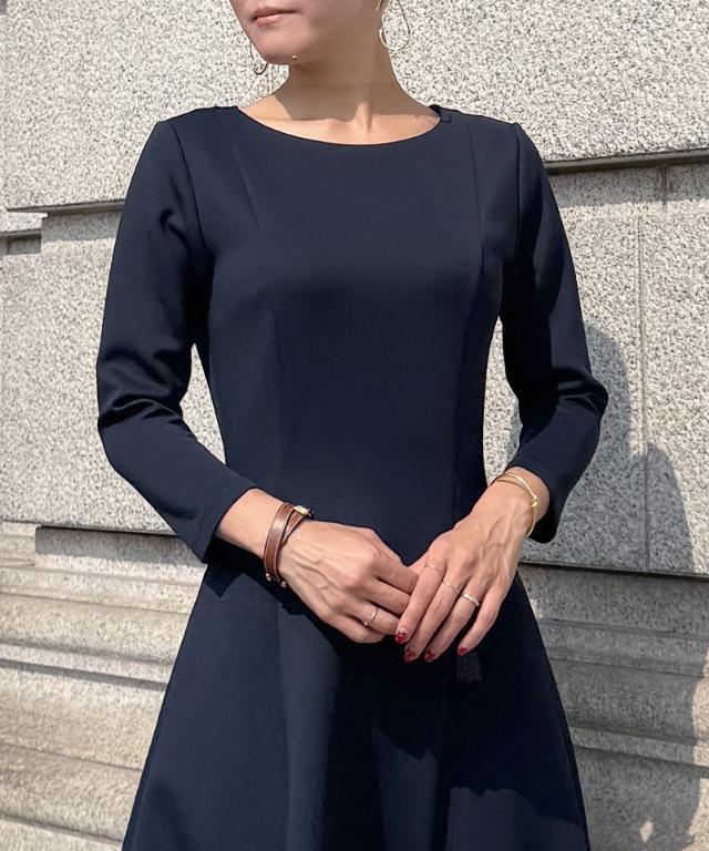 フレンチ美シルエットとろみスリーブワンピース_sty25aw-op43