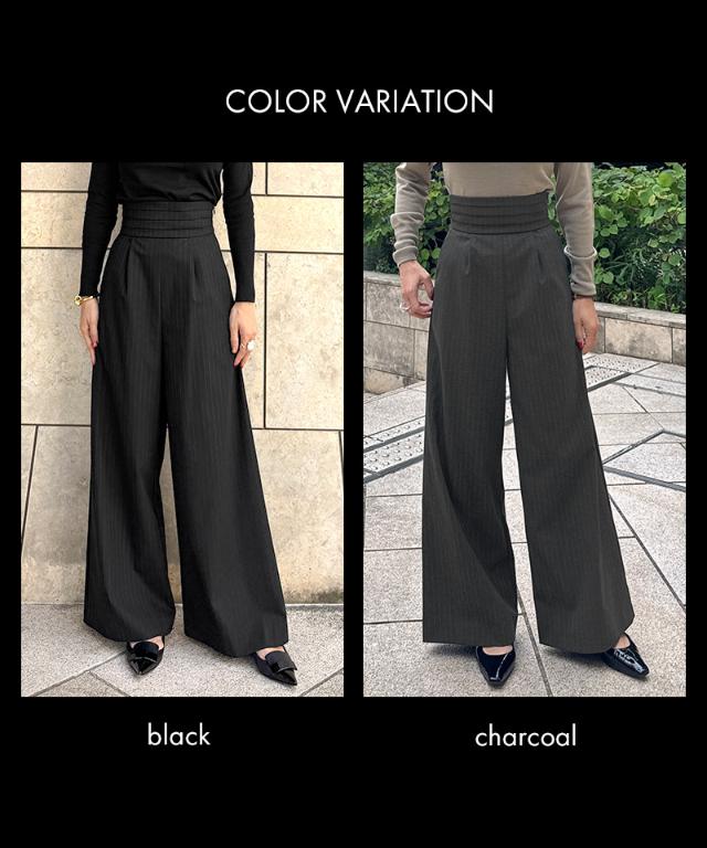 ピンストライプカマーベルトパンツ_sty25aw-pt14