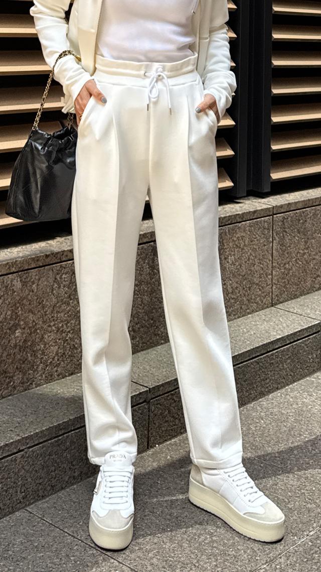 日本製美脚カットソースラックス