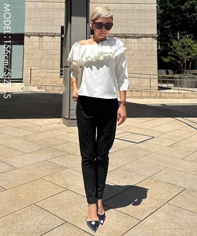 美脚ジョガーパンツ（吸湿発熱生地）_sty25aw-pt56