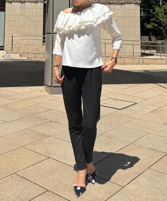 美脚ジョガーパンツ（吸湿発熱生地）_sty25aw-pt56