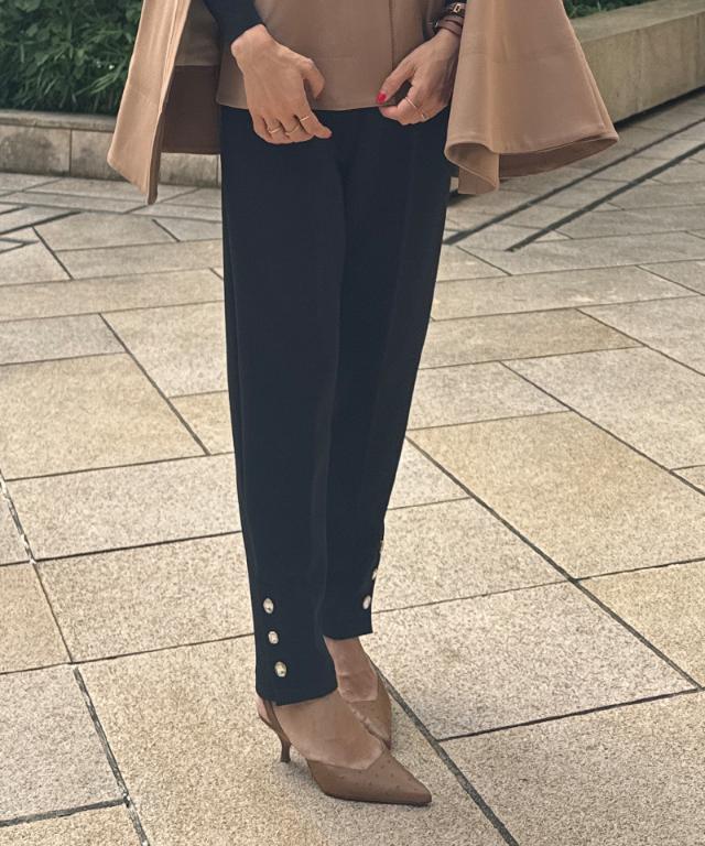 ビジューカットソーパンツ_sty25aw-pt58