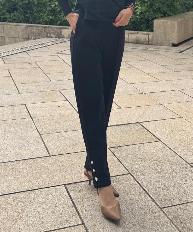 ビジューカットソーパンツ_sty25aw-pt58