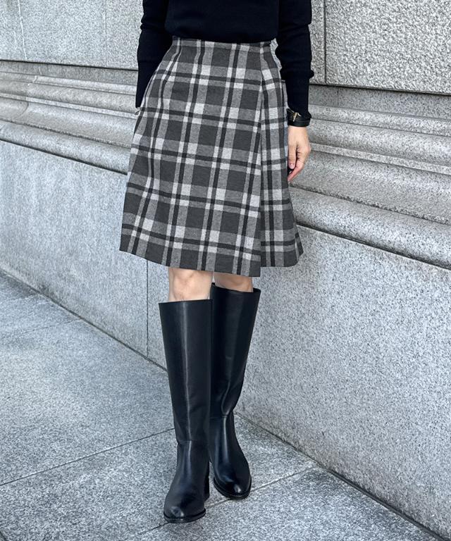 Aラインチェックスカート｜JENNE(ジェンヌ)公式通販：パリジェンヌの
