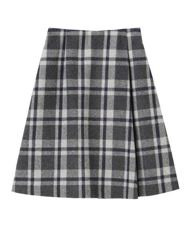 Aラインチェックスカート_sty25aw-sk09