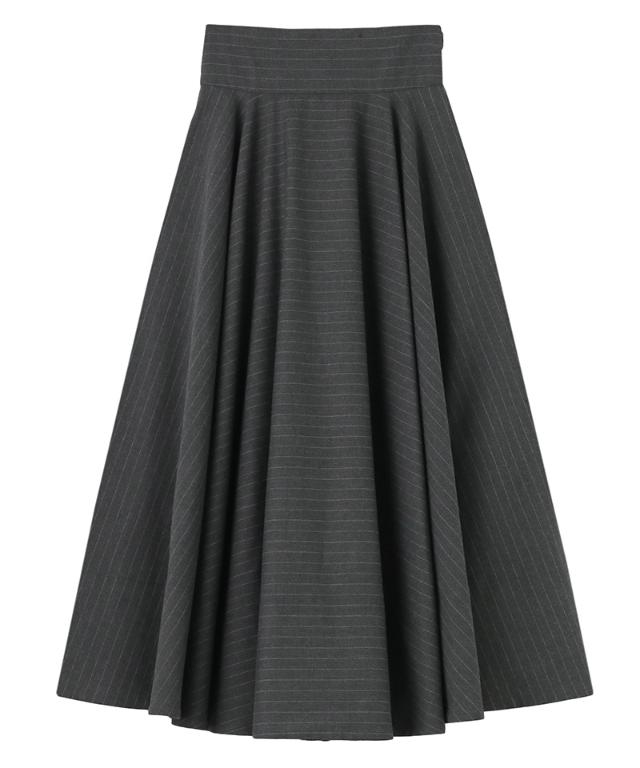 ピンストライプフレアスカート_sty25aw-sk13