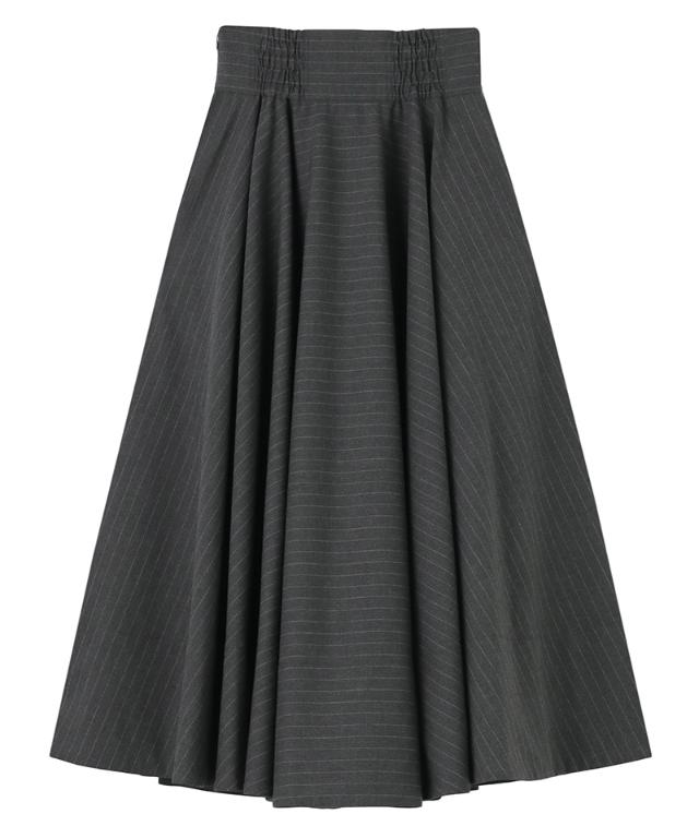 ピンストライプフレアスカート_sty25aw-sk13