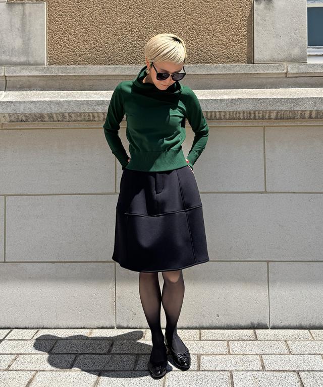 カットソー切り替えminiスカート_sty25aw-sk26