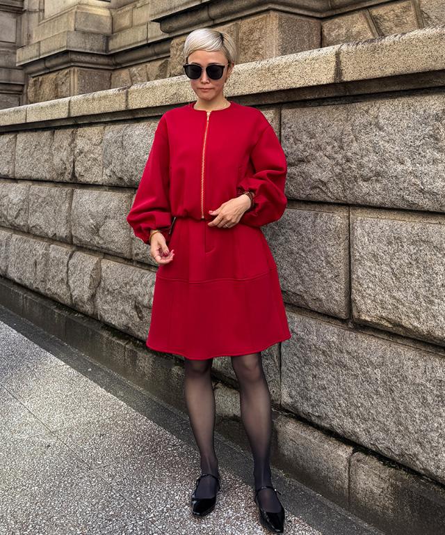 カットソー切り替えminiスカート_sty25aw-sk26