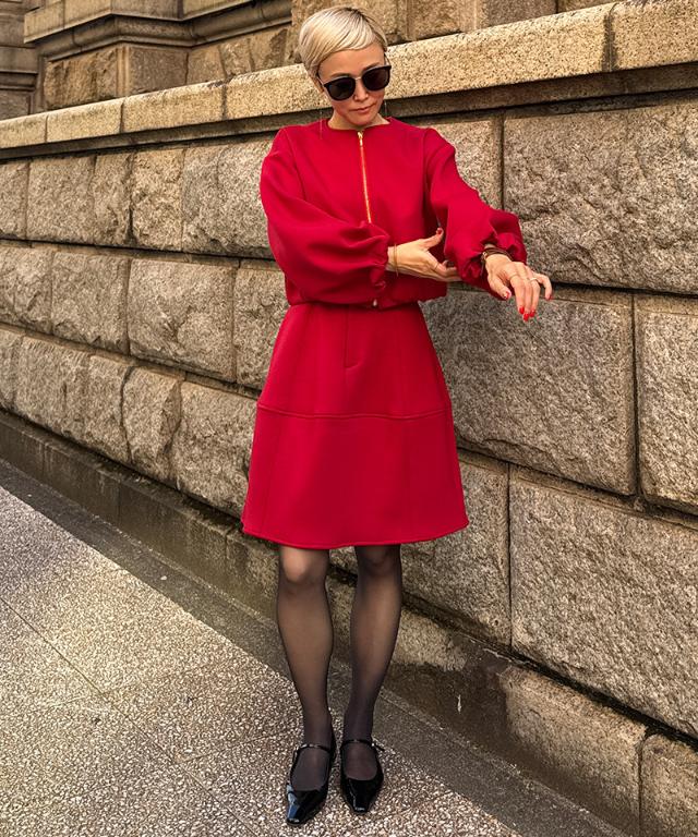 カットソー切り替えminiスカート_sty25aw-sk26