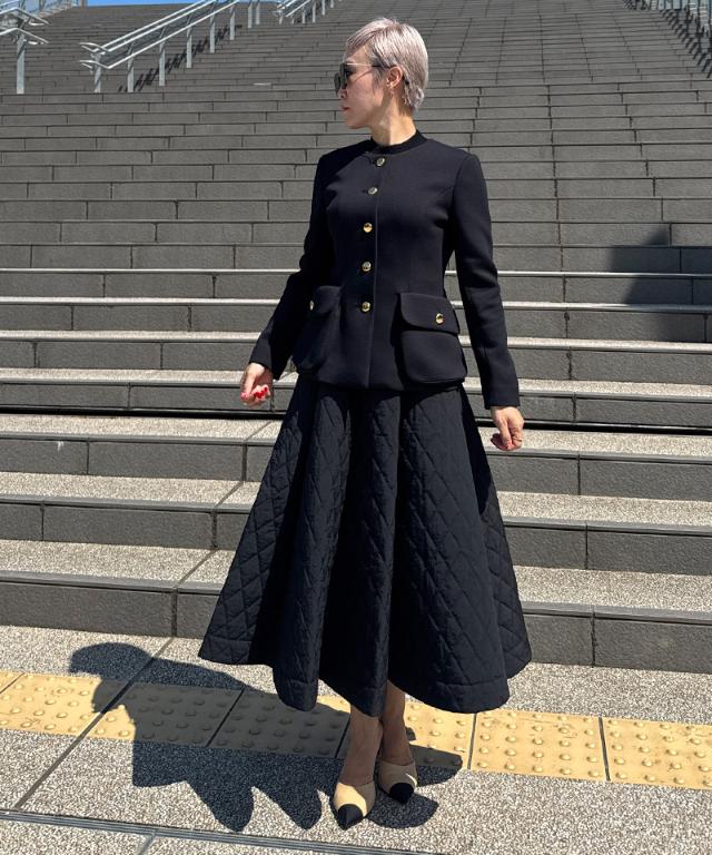 機能中綿キルティングスカート_sty25aw-sk38