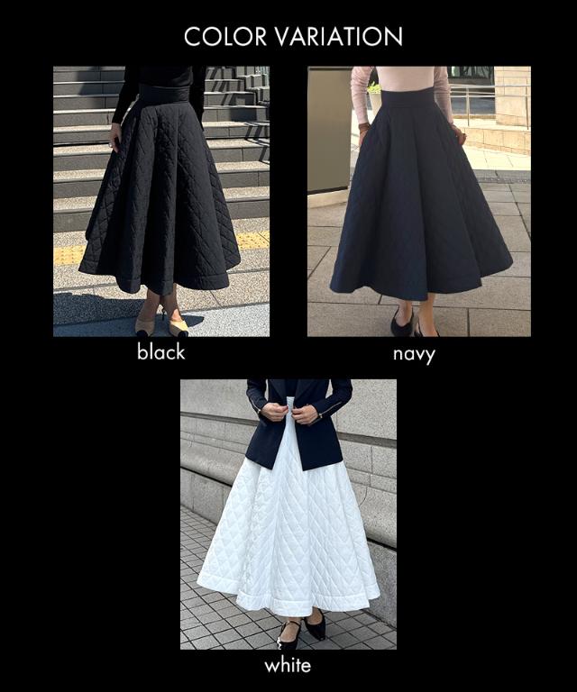 機能中綿キルティングスカート｜JENNE(ジェンヌ)公式通販：パリ