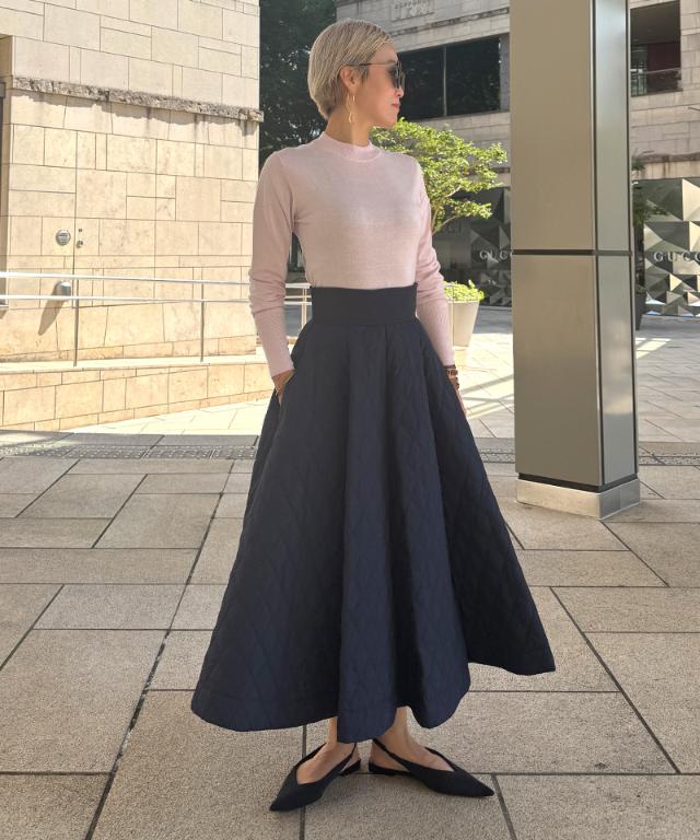 機能中綿キルティングスカート_sty25aw-sk38