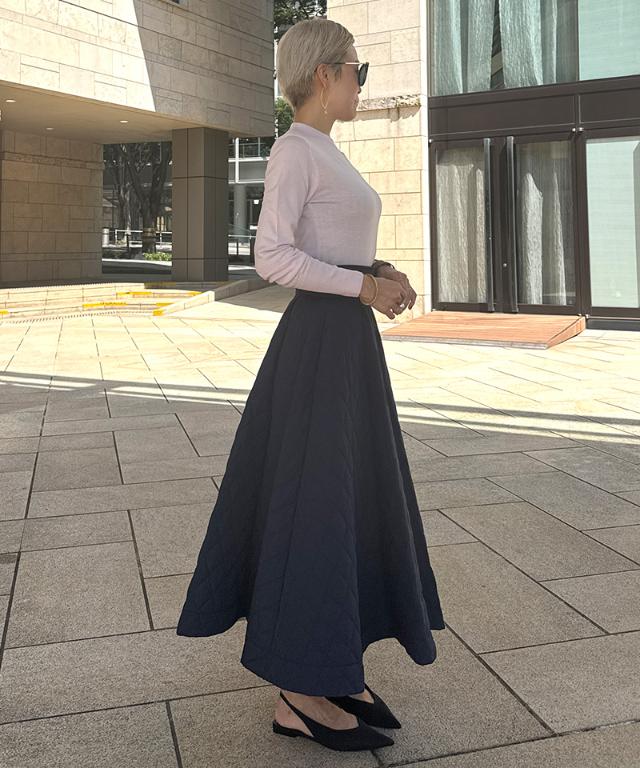 ジェンヌ　機能中綿キルティングスカート 機能中綿キルティングスカート｜JENNE(ジェンヌ)公式通販：パリ