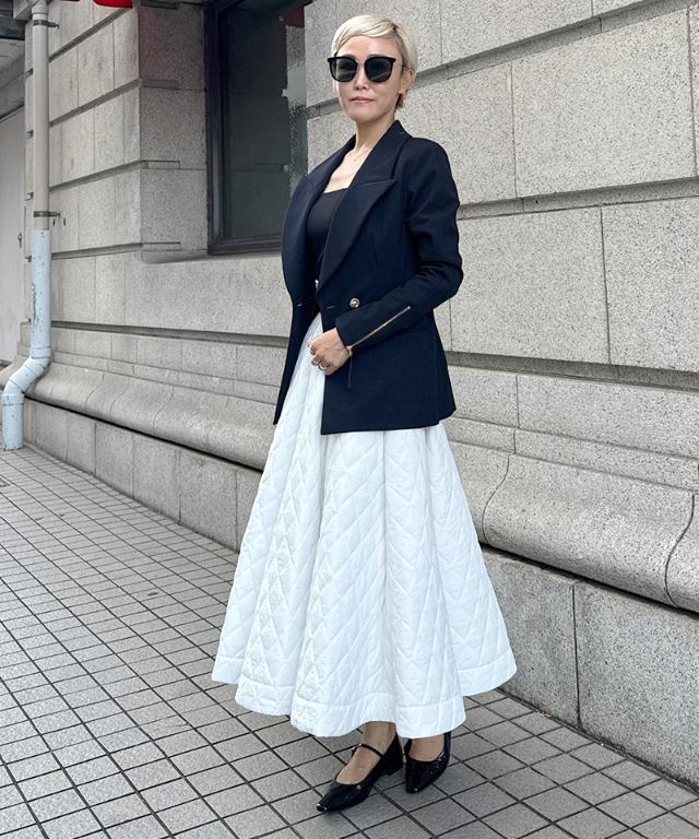 機能中綿キルティングスカート_sty25aw-sk38