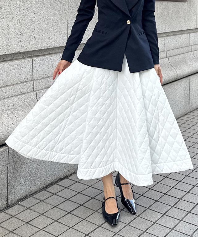機能中綿キルティングスカート_sty25aw-sk38