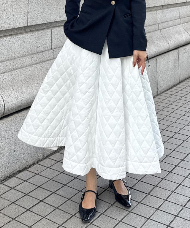 機能中綿キルティングスカート_sty25aw-sk38