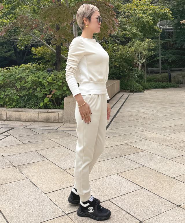 日本製ふわふわ美ライントレーナー（保温性機能生地）_sty25aw-tp30