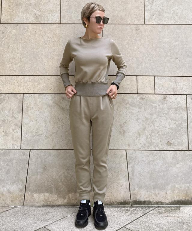 日本製ふわふわ美ライントレーナー（保温性機能生地）_sty25aw-tp30