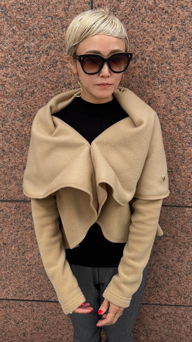 保温エアリーフリース（イタリア素材）