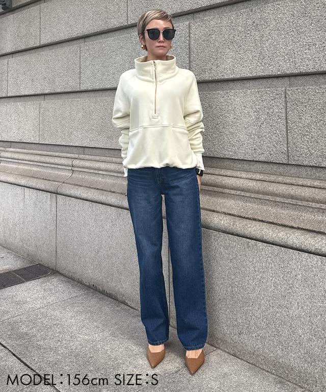 日本製裏起毛スタンドトップス（保温性機能生地）_sty25aw-tp51