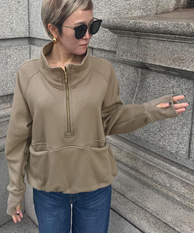 日本製裏起毛スタンドトップス（保温性機能生地）_sty25aw-tp51