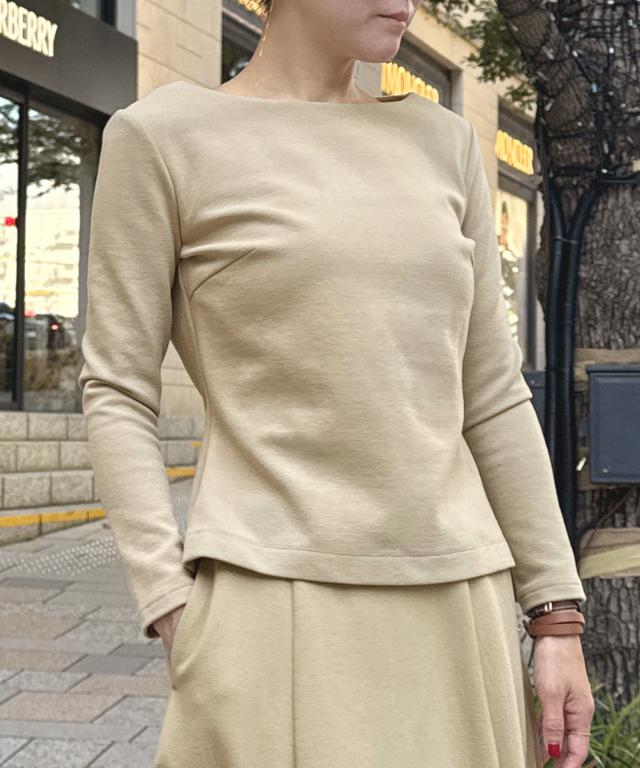 美バストライン裏起毛カットソー_sty25aw-tp52