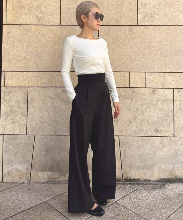 美バストライン裏起毛カットソー_sty25aw-tp52