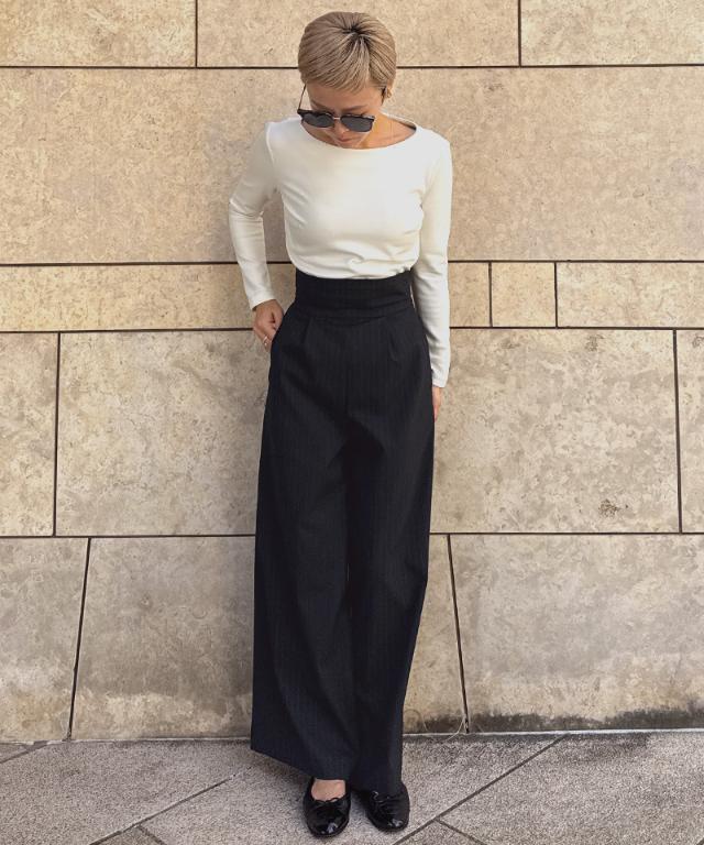 美バストライン裏起毛カットソー_sty25aw-tp52