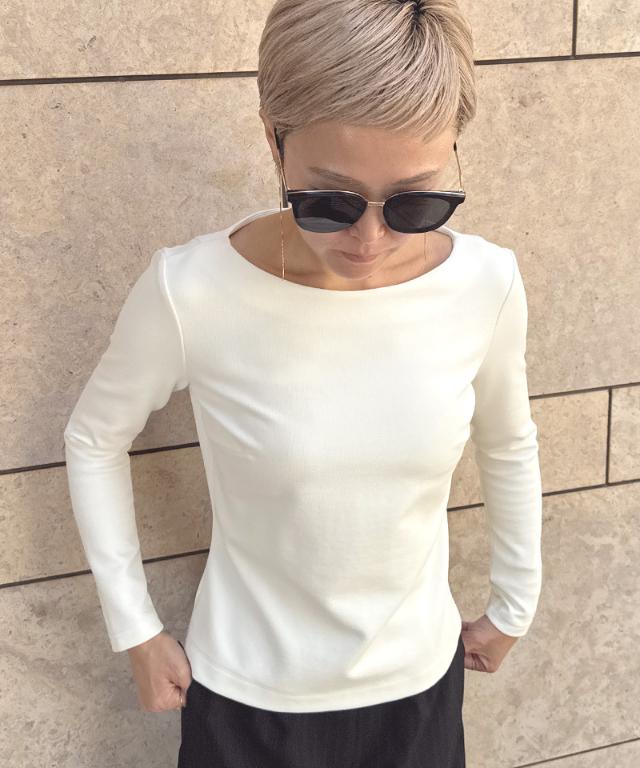 美バストライン裏起毛カットソー_sty25aw-tp52