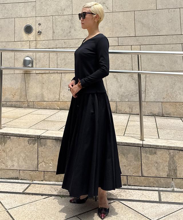 日本製美バストラインVネックカットソー_sty25aw-tp55