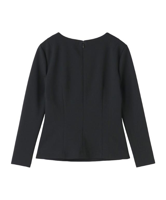 日本製美バストラインVネックカットソー_sty25aw-tp55