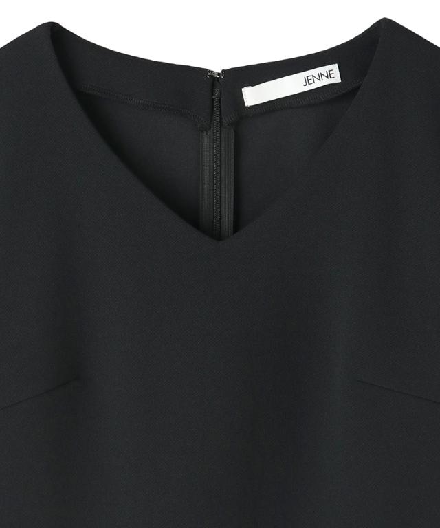 日本製美バストラインVネックカットソー_sty25aw-tp55