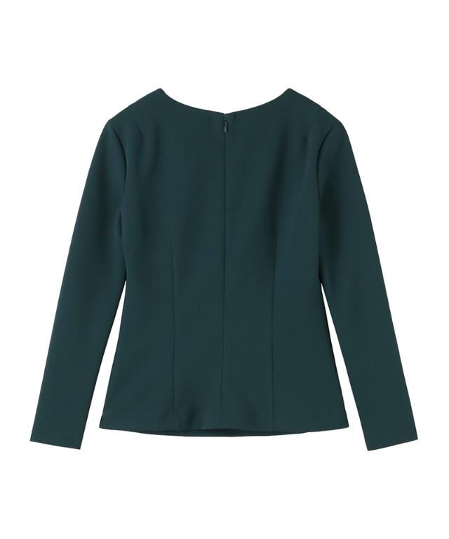 日本製美バストラインVネックカットソー_sty25aw-tp55