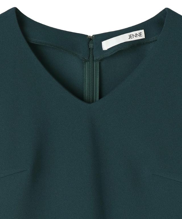 日本製美バストラインVネックカットソー_sty25aw-tp55