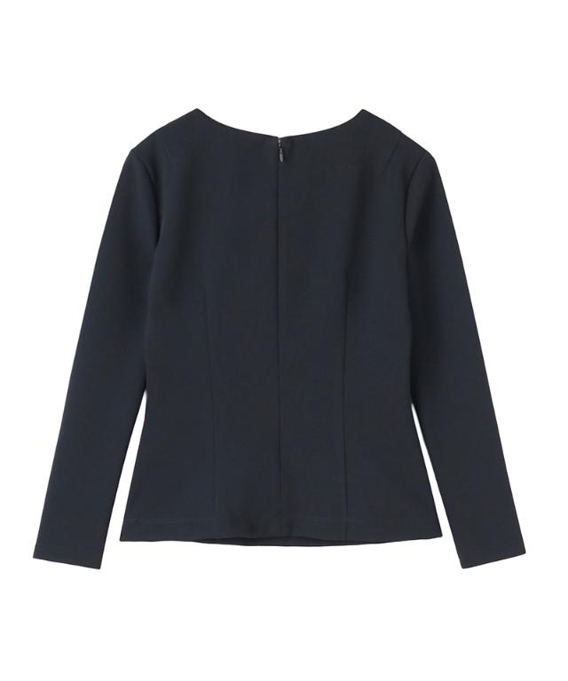 日本製美バストラインVネックカットソー_sty25aw-tp55