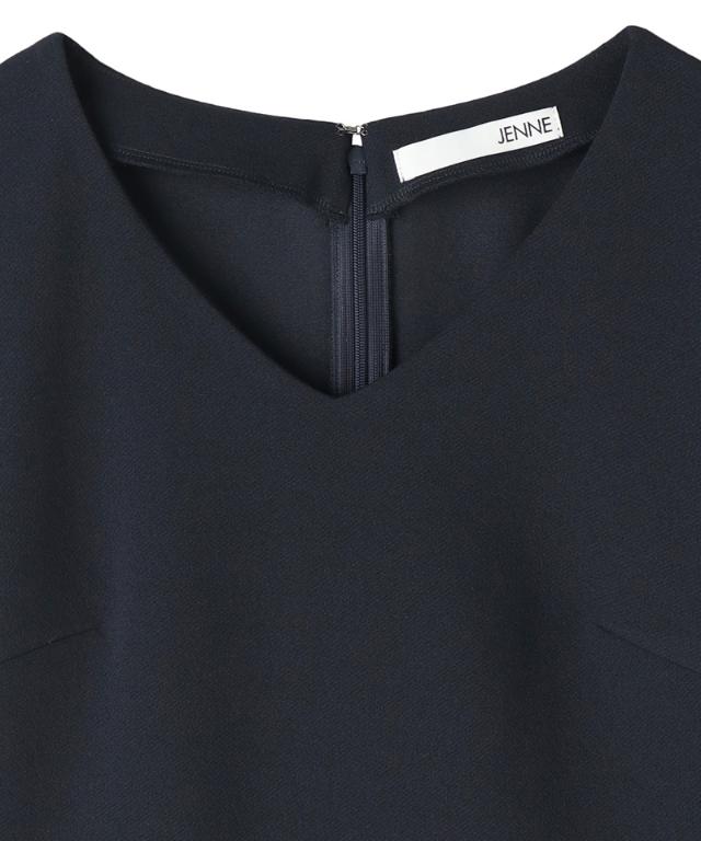 日本製美バストラインVネックカットソー_sty25aw-tp55