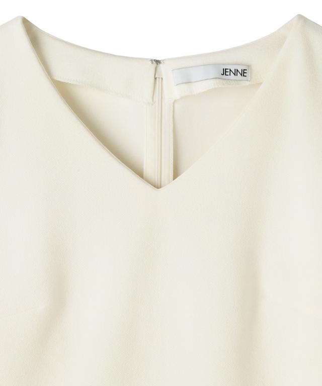 日本製美バストラインVネックカットソー_sty25aw-tp55