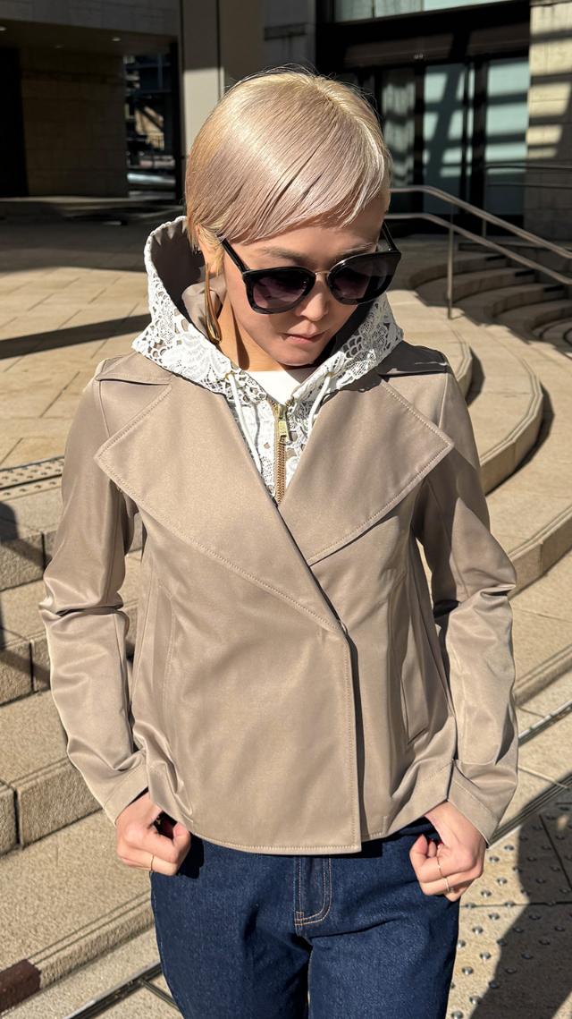 2WAY取り外しレースブルゾン