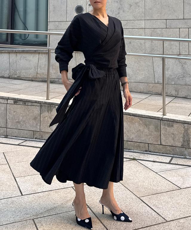 ドレープ美シルエットワンピース_sty25ss-op45