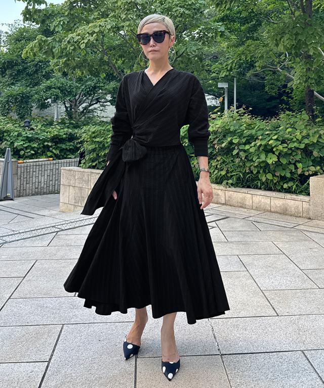 ドレープ美シルエットワンピース_sty25ss-op45