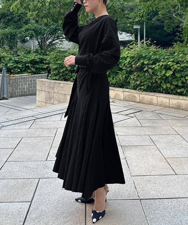 ドレープ美シルエットワンピース_sty25ss-op45