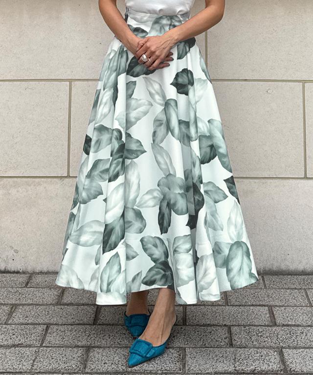 リーフフレアスカート_sty25ss-sk42