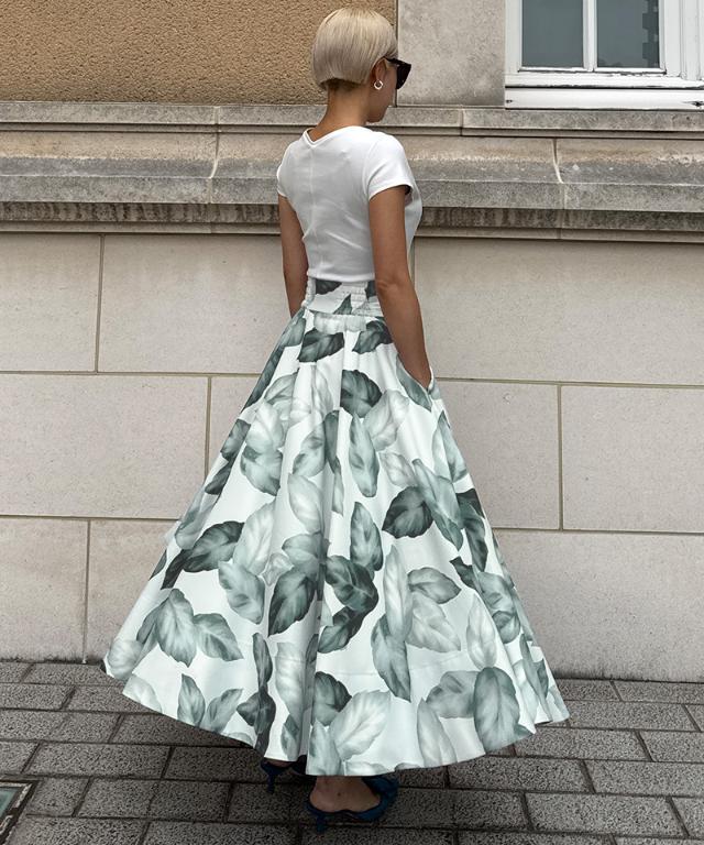 リーフフレアスカート_sty25ss-sk42